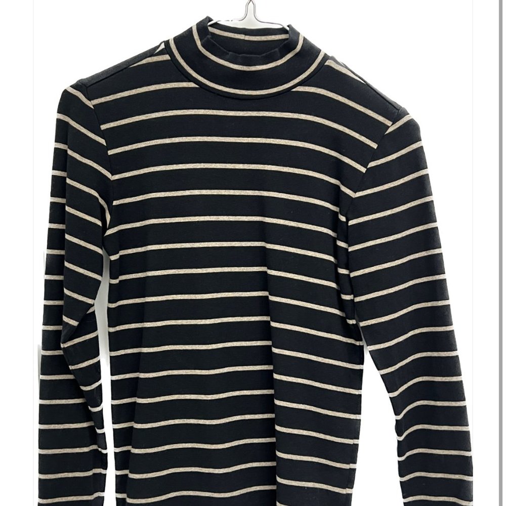 Muji Striped Turtleneck